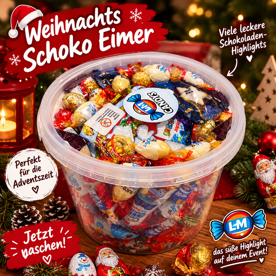 Weihnachts Schoko Eimer